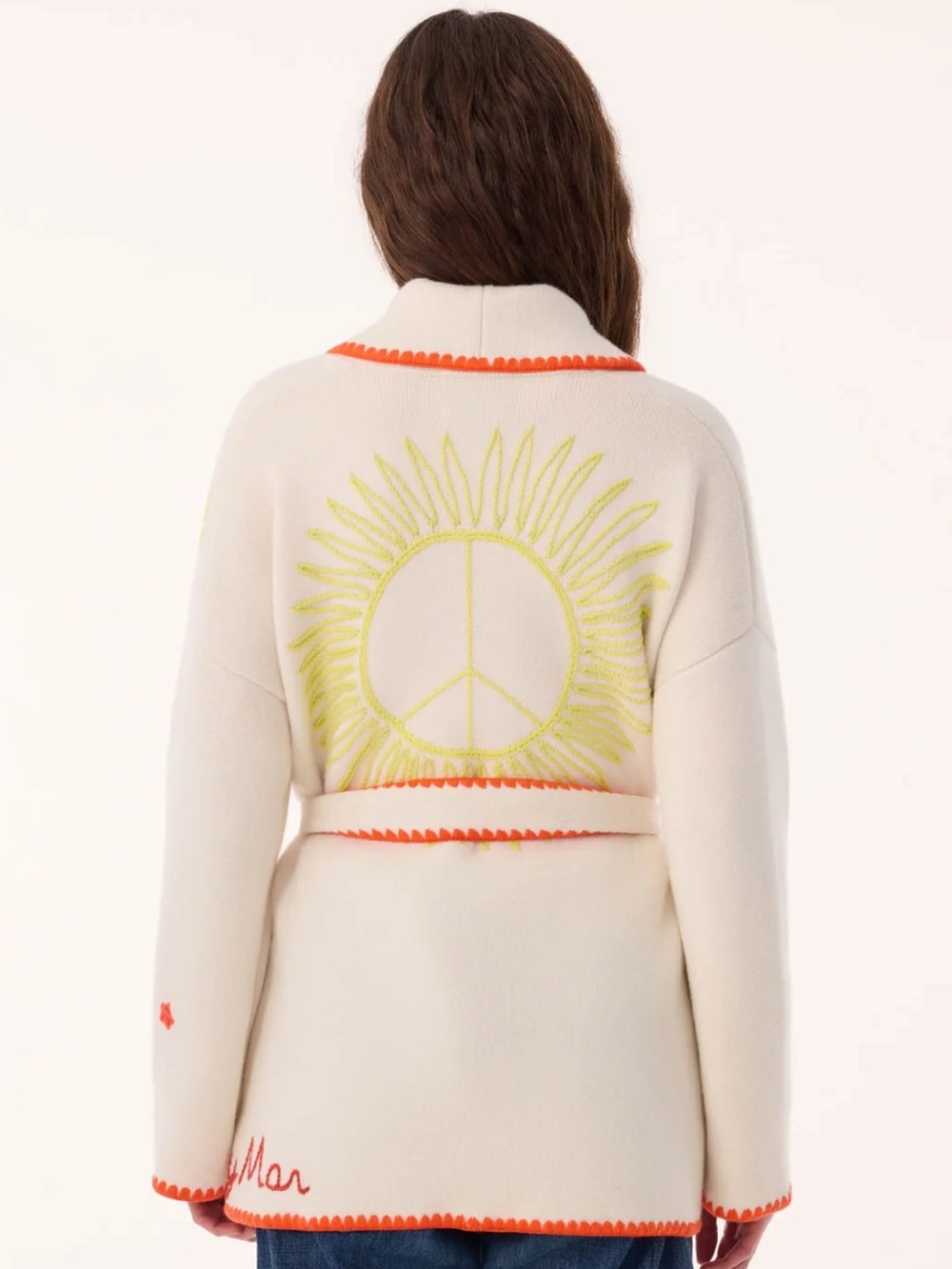 KUJTEN JACKET MAZIGH MAR MULTICOLOR Cashmere Shawl Collar Jacket - Picture 3 of 9